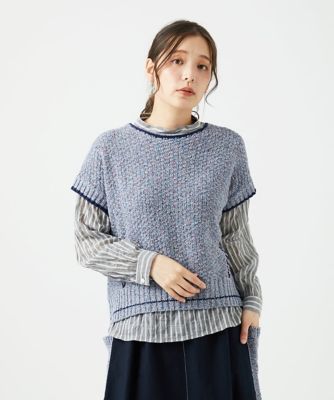 綿麻ニットベスト | GIANNI LO GIUDICE (Women)/ジャンニロジュディ