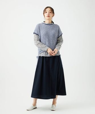 綿麻ニットベスト | GIANNI LO GIUDICE (Women)/ジャンニロジュディ