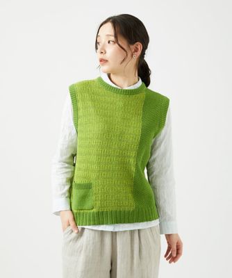 洗える］コットン杢ニットベスト | GIANNI LO GIUDICE (Women