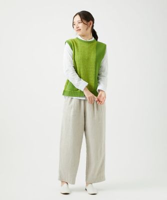 洗える］コットン杢ニットベスト | GIANNI LO GIUDICE (Women