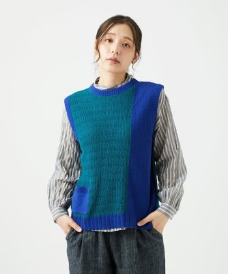 洗える］コットン杢ニットベスト | GIANNI LO GIUDICE (Women