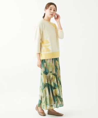 ［洗える］メンギマイレギュラー柄ニット