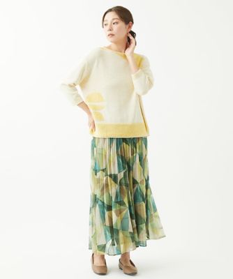 ［洗える］メンギマイレギュラー柄ニット