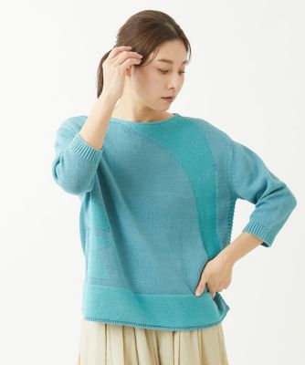 ［洗える］メンギマイレギュラー柄ニット