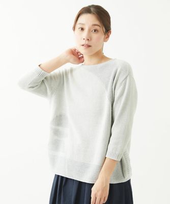 GIANNI LO GIUDICE / ジャンニ・ロ・ジュディチェ [洗える]メンギマイレギュラー柄ニット 洗える］メンギマイレギュラー柄ニット | GIANNI LO GIUDICE