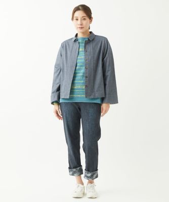 ［洗える］メンギマボーダーニット