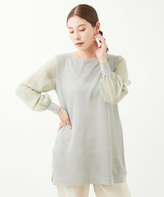 ［洗える］ＮＯＥＬリネンチュニックプルオーバーニット