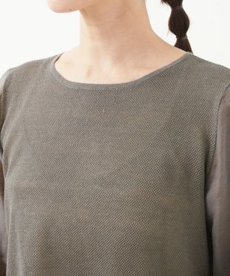 ［洗える］ＮＯＥＬリネンチュニックプルオーバーニット