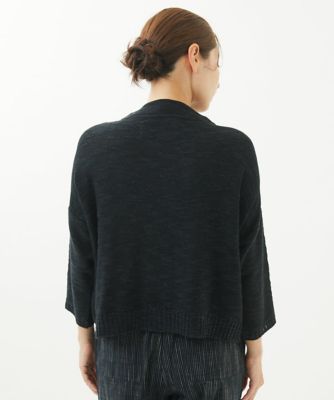 ［洗える・日本製］インターシャブロックチェックニット