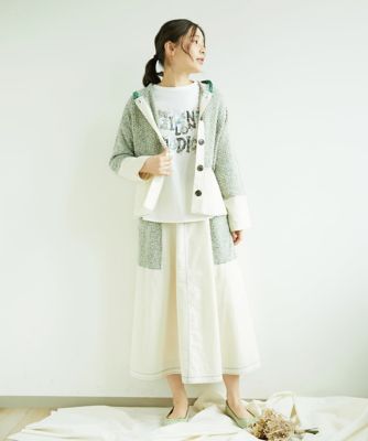 綿麻ニットスカート | GIANNI LO GIUDICE (Women)/ジャンニロジュディ