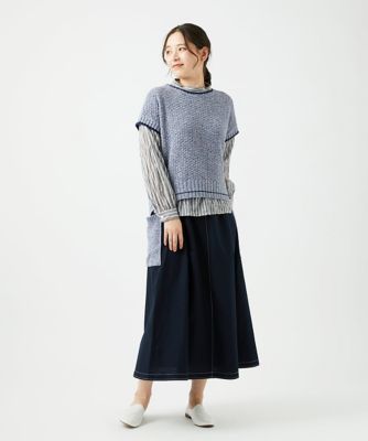 綿麻ニットスカート | GIANNI LO GIUDICE (Women)/ジャンニロジュディ