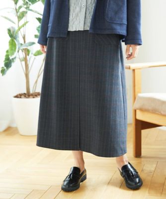 洗える］レーヨン混ストレッチチェックスカート | GIANNI LO GIUDICE