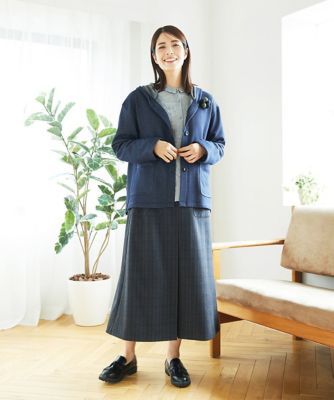 洗える］レーヨン混ストレッチチェックスカート | GIANNI LO GIUDICE