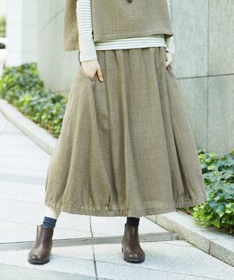 GIANNI LO GIUDICE (Women)/ジャンニロジュディチェ リファインガーゼスカート 84ベージュ ロングスカート【三越伊勢丹/公式】