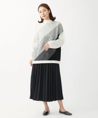 ウール混ビエラスカート