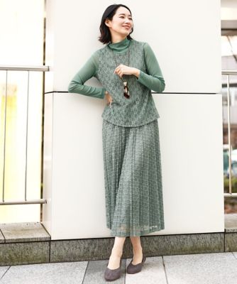 洗える］ポリエステルクロシェ風レーススカート | GIANNI LO GIUDICE