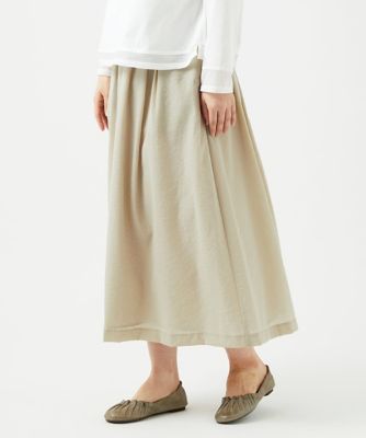 ＜GIANNI LO GIUDICE (Women)＞［日本製］クレイペーパーナイロンスカート