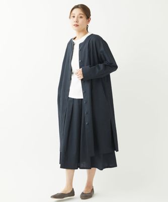 ［洗える］綿麻シュリンクスカート