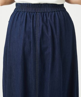 ［洗える］コットンデニムスカート