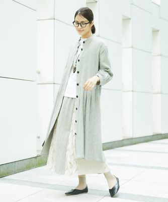 レーヨンリネンエンブロイダリースカート