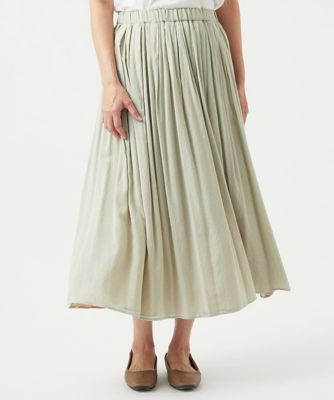 ＜GIANNI LO GIUDICE (Women)＞［洗える・リバーシブル］ポリエステルレーヨンプレーンウェーブスカート