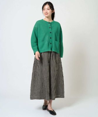 洗える］リネンコットンギンガムチェックスカート | GIANNI LO GIUDICE