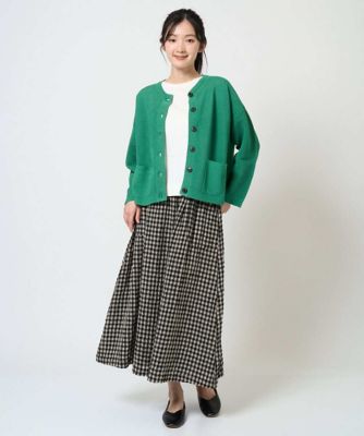 洗える］リネンコットンギンガムチェックスカート | GIANNI LO GIUDICE