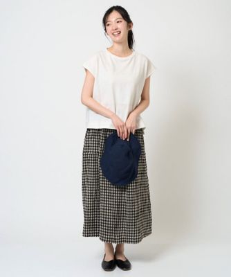 洗える］リネンコットンギンガムチェックスカート | GIANNI LO GIUDICE