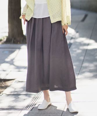 洗える］カラーリネン製品洗いスカート | GIANNI LO GIUDICE (Women