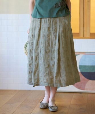 洗える］シャドーチェックスカート | GIANNI LO GIUDICE (Women