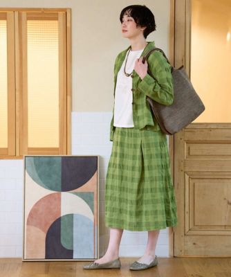 洗える］シャドーチェックスカート | GIANNI LO GIUDICE (Women