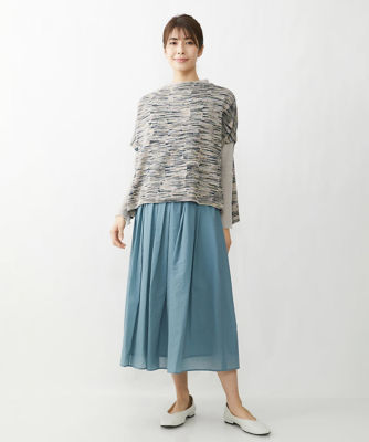 日本製］クレイペーパーナイロンギャザースカート | ファッション・服