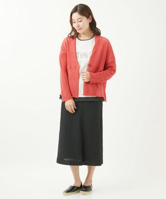 ［洗える］シースルーギンガムチェック柄スカート