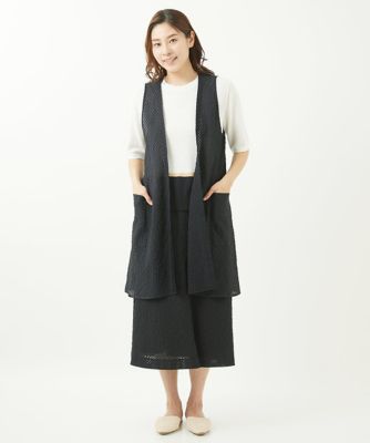 ［洗える］シースルーギンガムチェック柄スカート
