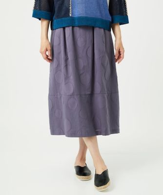 ＜GIANNI LO GIUDICE (Women)＞［洗える］ドットジャガードスカート