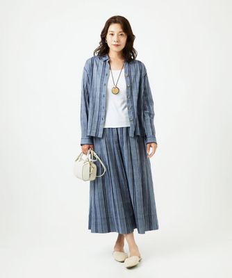 G I A N N I Lo G I UD I CEの総シルク製スカート ウールリファインガーゼチェックスカート | GIANNI LO GIUDICE