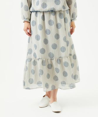 洗える・日本製］サッカードットプリントスカート | GIANNI LO GIUDICE