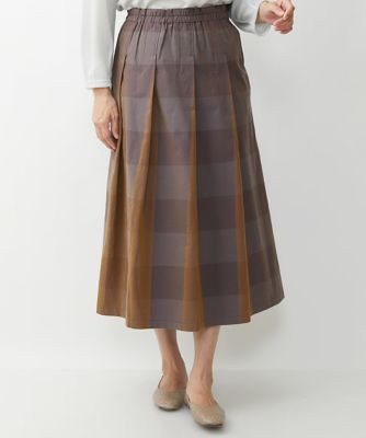 ＜GIANNI LO GIUDICE (Women)＞先染めチェックギャバジンスカート