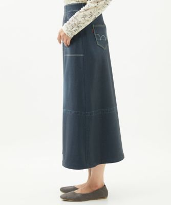［洗える・リバーシブル］微起毛デニム両面プリントスカート