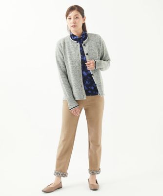 洗える・日本製］ウールガーゼ天竺アニマルカットソー | GIANNI