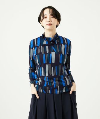 洗える・日本製］Tenリバースティックプリントカットソー | GIANNI