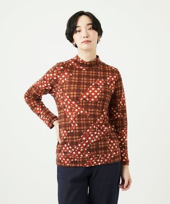 GIANNI LO GIUDICE (Women)/ジャンニロジュディチェ [洗える・日本製]ウールガーゼ天竺イタリアプリントカットソー 15オレンジ トップス【三越伊勢丹/公式】