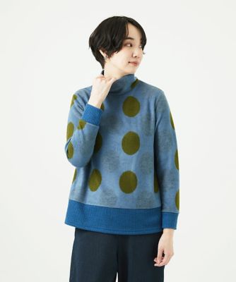 ジャンニ・ロ・ジュディチェ（GIANNI LO GIUDICE）/[洗える・日本製]起毛パイルジャガードドットトップス 洗える・日本製］起毛パイルジャカードドットトップス | GIANNI LO