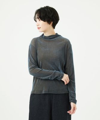 GIANNI LO GIUDICE (Women)/ジャンニロジュディチェ [洗える・日本製]タマムシパイルフロッキーカットソー 55ブルー トップス【三越伊勢丹/公式】