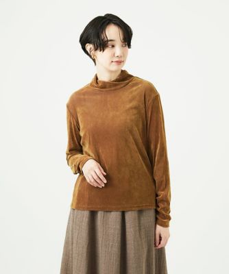 GIANNI LO GIUDICE (Women)/ジャンニロジュディチェ [洗える・日本製]タマムシパイルフロッキーカットソー 86ブラウン トップス【三越伊勢丹/公式】