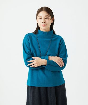 ＜GIANNI LO GIUDICE (Women)＞［日本製］ウールマイクロループカットソー