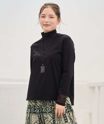 日本製］ポンチロイヤルクールハイネックカットソー | GIANNI LO