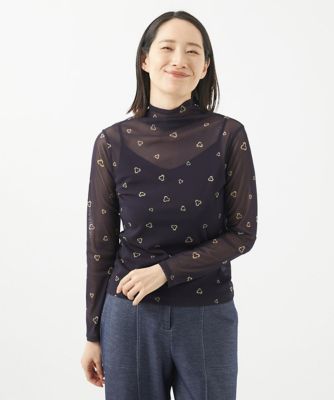 GIANNI LO GIUDICE (Women)/ジャンニロジュディチェ [洗える・日本製]サモーラチュールクローバーカットソー