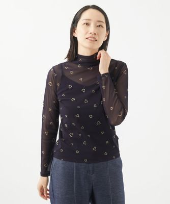 ［洗える・日本製］サモーラチュールクローバーカットソー