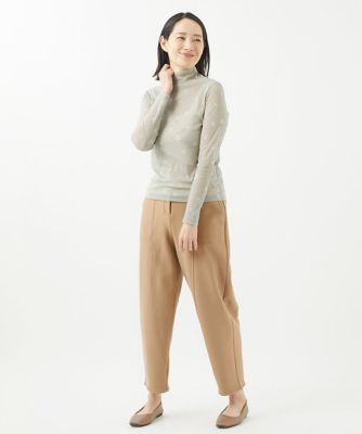 ［洗える・日本製］サモーラチュールクローバーカットソー